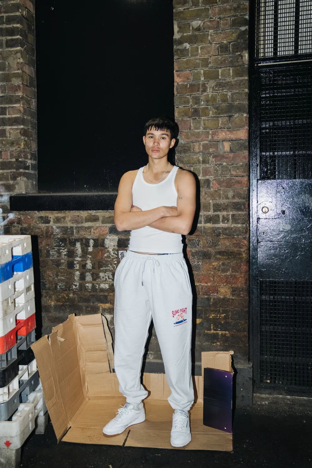 A Thousand Futures 'Sumo Fight' Joggers - Ash