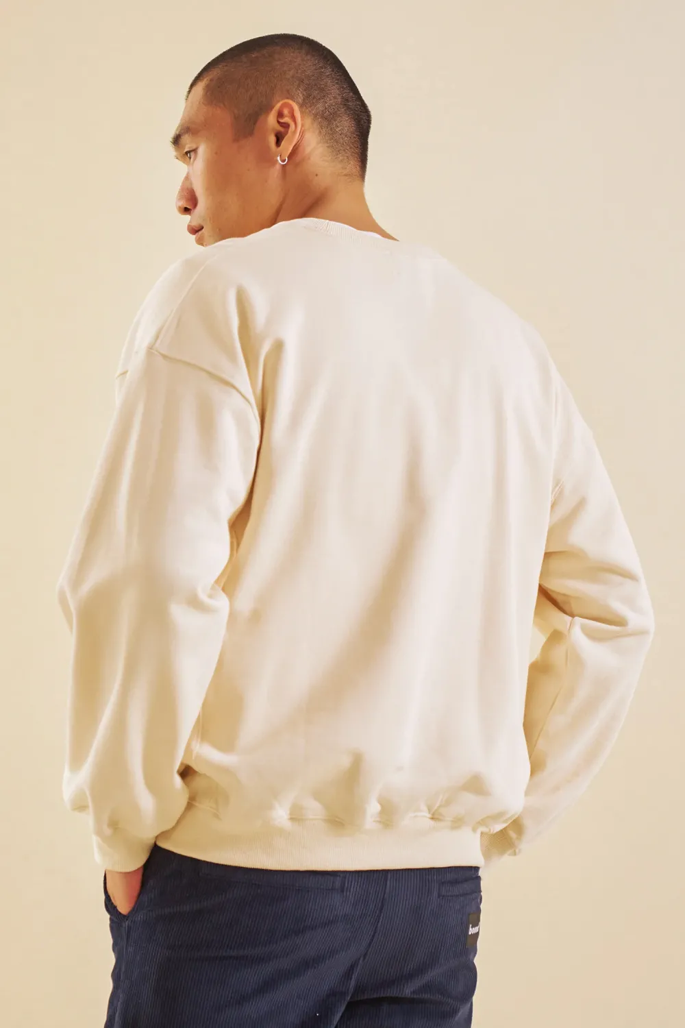 bound Cream Premium Script Sweater