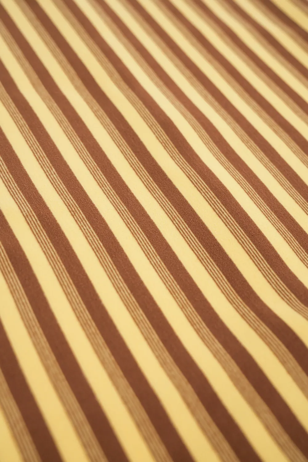 bound Peached Stripe Tee - Brown & Yellow