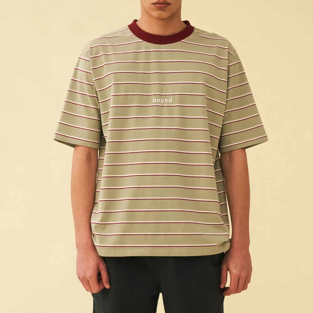 bound 'Sage Stripe' Tee