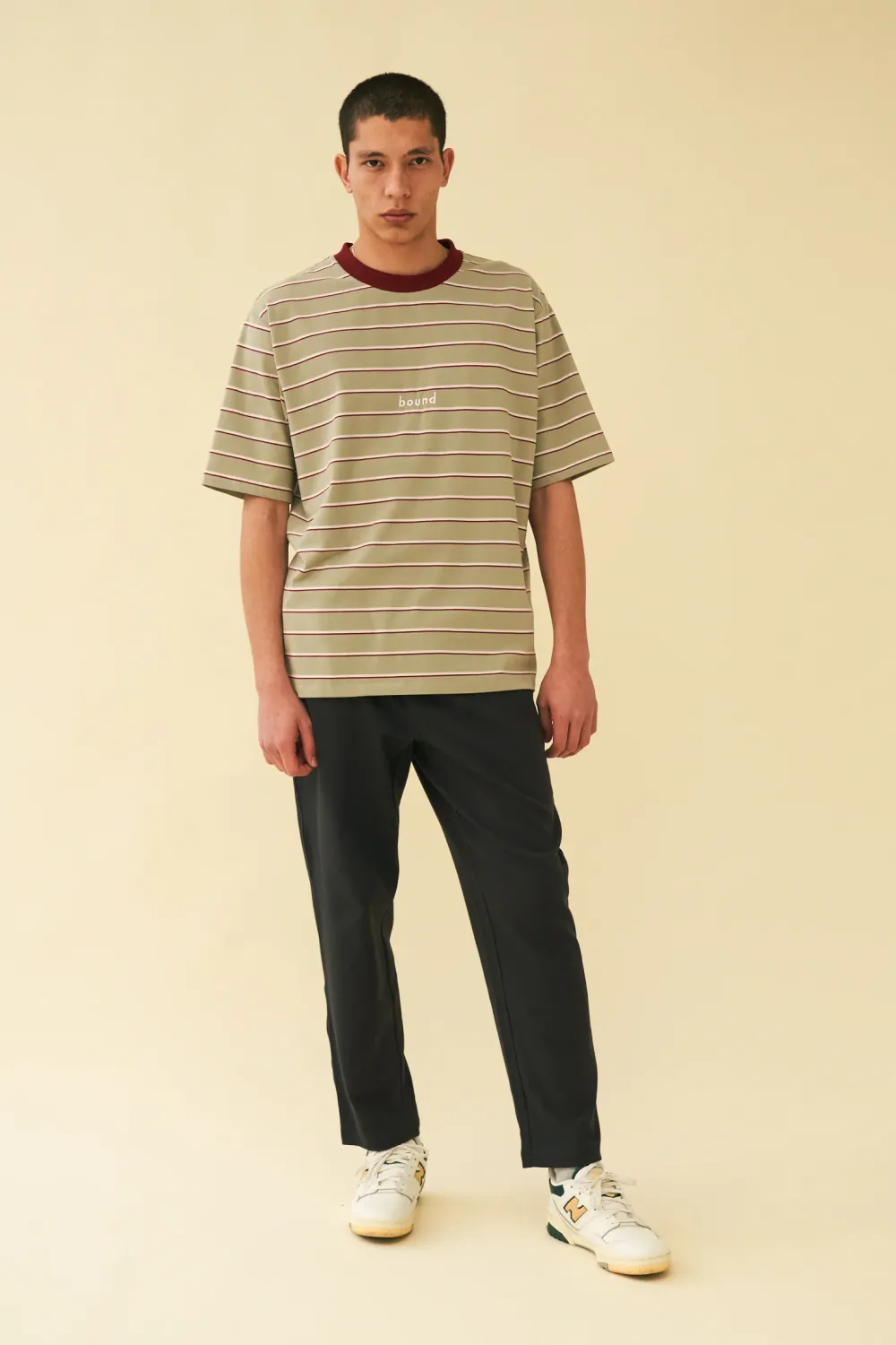 bound 'Sage Stripe' Tee