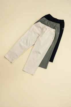 bound William Staple Cotton Trousers - Navy