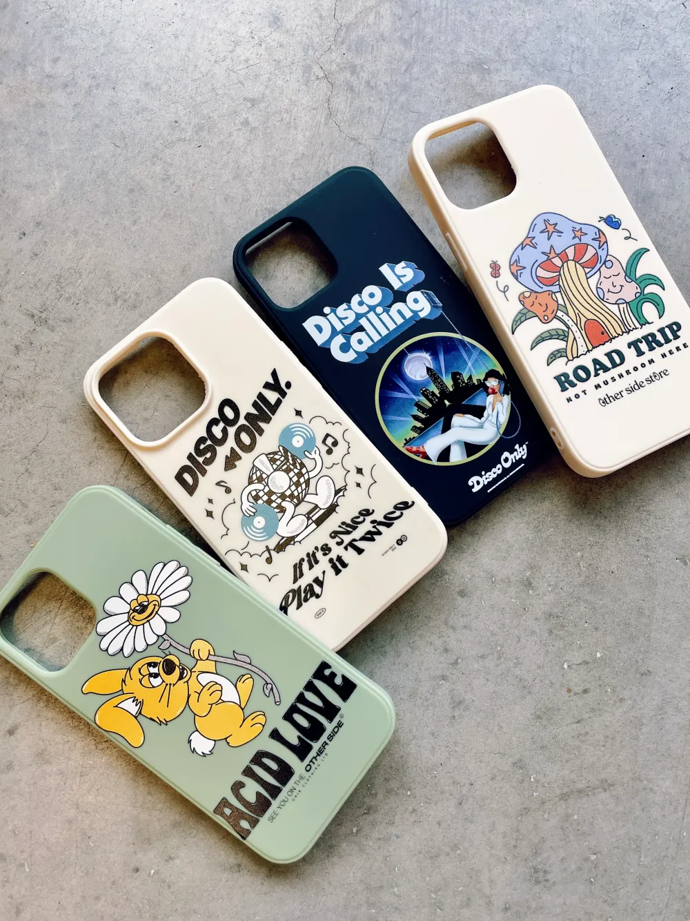 DISCO ONLY 'Play It Twice V4' Phone Case - Off White