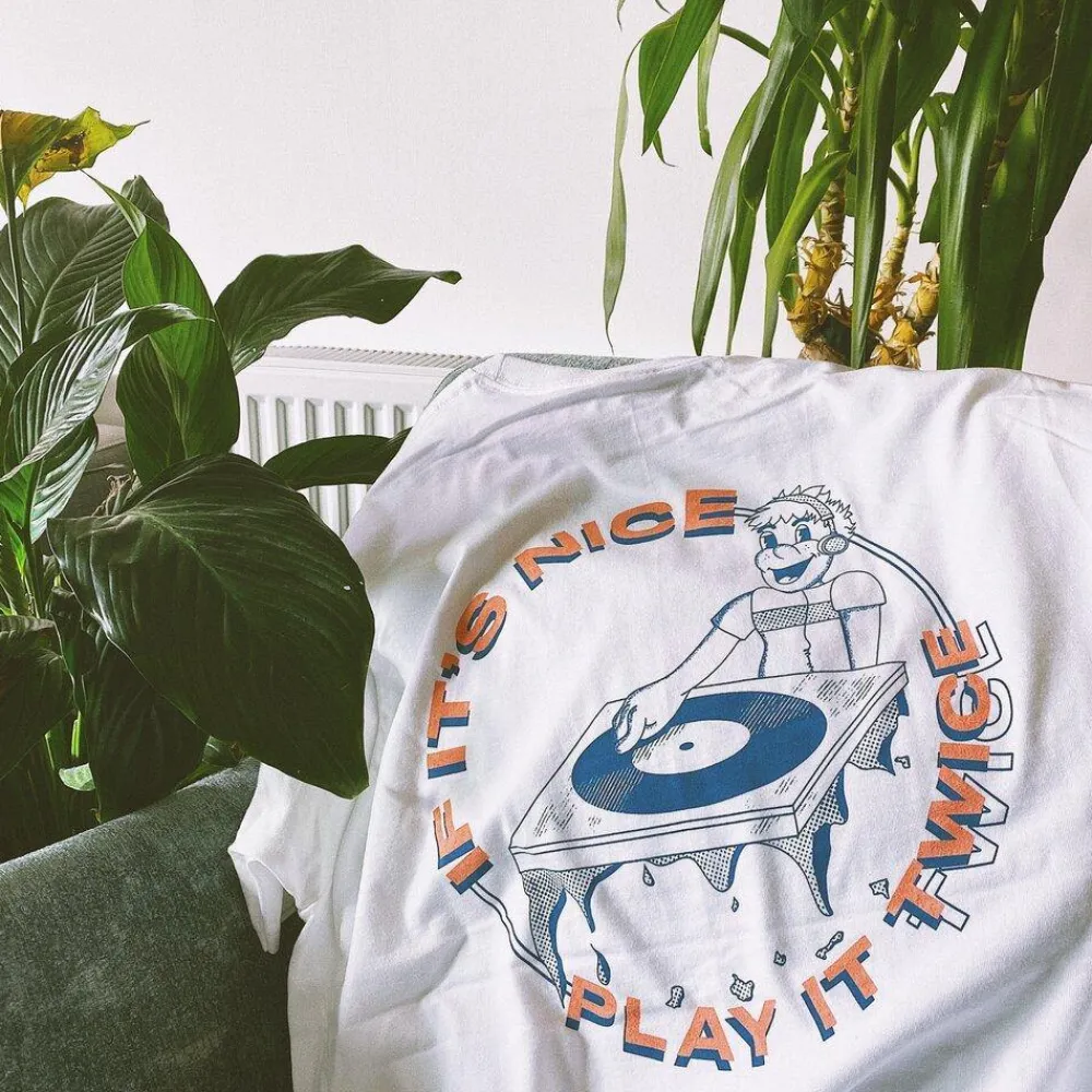 DISCO ONLY 'Play it Twice V1' Tee - White