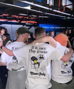DISCO ONLY 'Play it Twice V2' Tee - White
