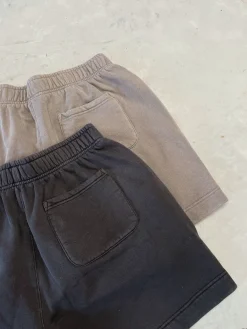 UN:IK Essentials Essentials Premium Faded Jogger Shorts - Vintage Black
