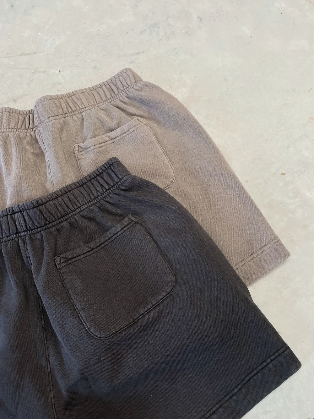 UN:IK Essentials Essentials Premium Faded Jogger Shorts - Vintage Black