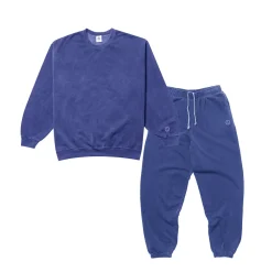 UN:IK Essentials Essentials Vintage Washed Sweater & Jogger Set -  Navy
