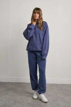 UN:IK Essentials Essentials Vintage Washed Sweater & Jogger Set - Navy