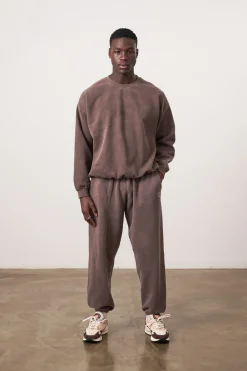 UN:IK Essentials Essentials Vintage Washed Sweater - Cocoa