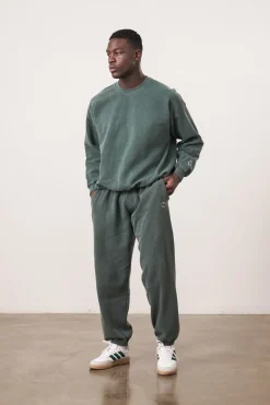UN:IK Essentials Essentials Vintage Washed Joggers - Forest