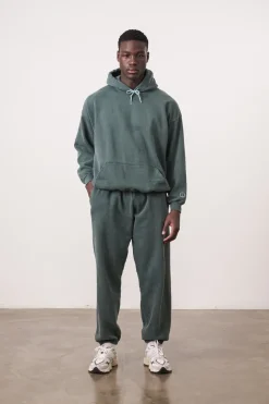 UN:IK Essentials Essentials Vintage Washed Hoodie & Jogger Set - Forest