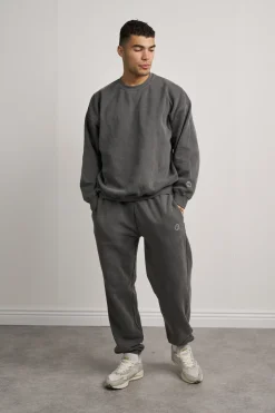 UN:IK Essentials Essentials Vintage Washed Sweater - Charcoal