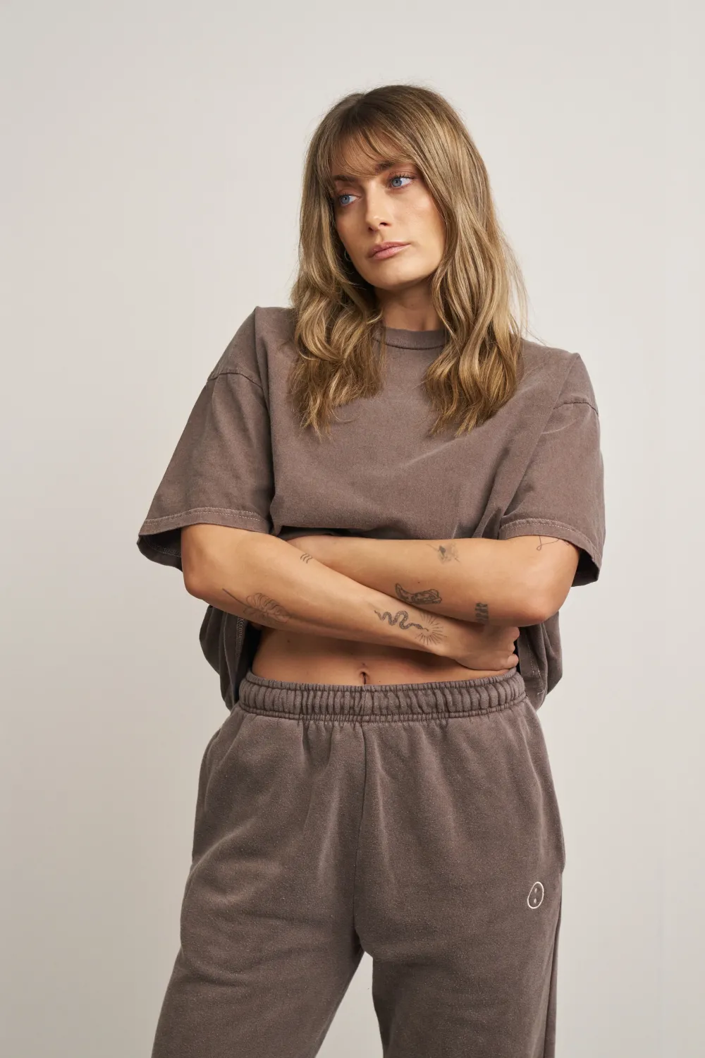 Discounted Bundles Essentials Vintage Washed Tee Twinpack - Cocoa/Ivory