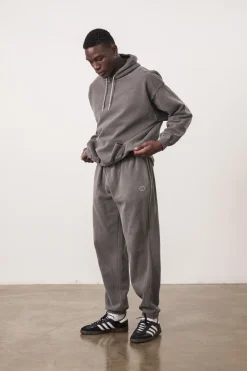 UN:IK Essentials Essentials Vintage Washed Hoodie & Jogger Set - Charcoal