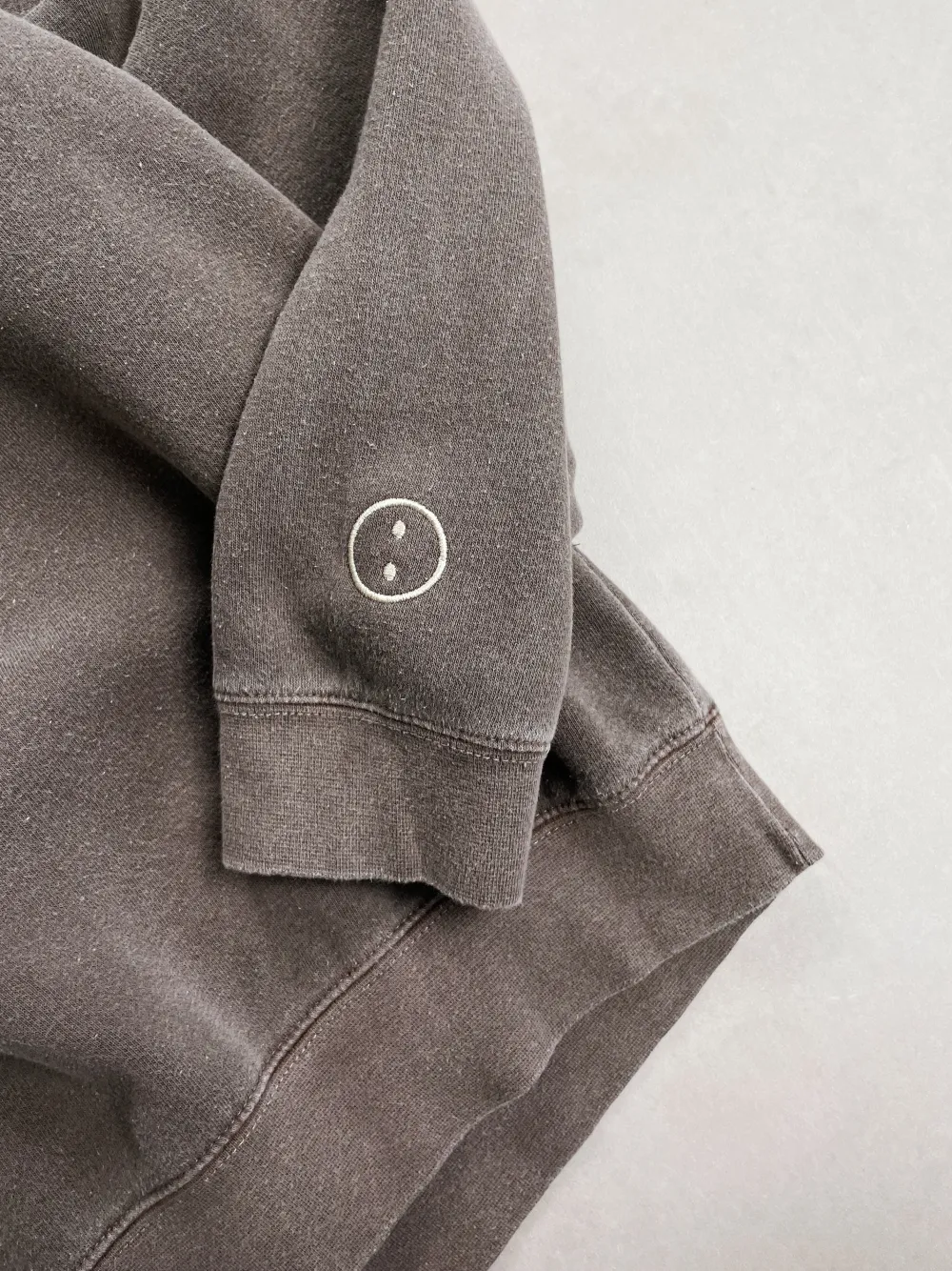 UN:IK Essentials Essentials Vintage Washed 1/4 Zip Sweatshirt & Jogger Set - Cocoa