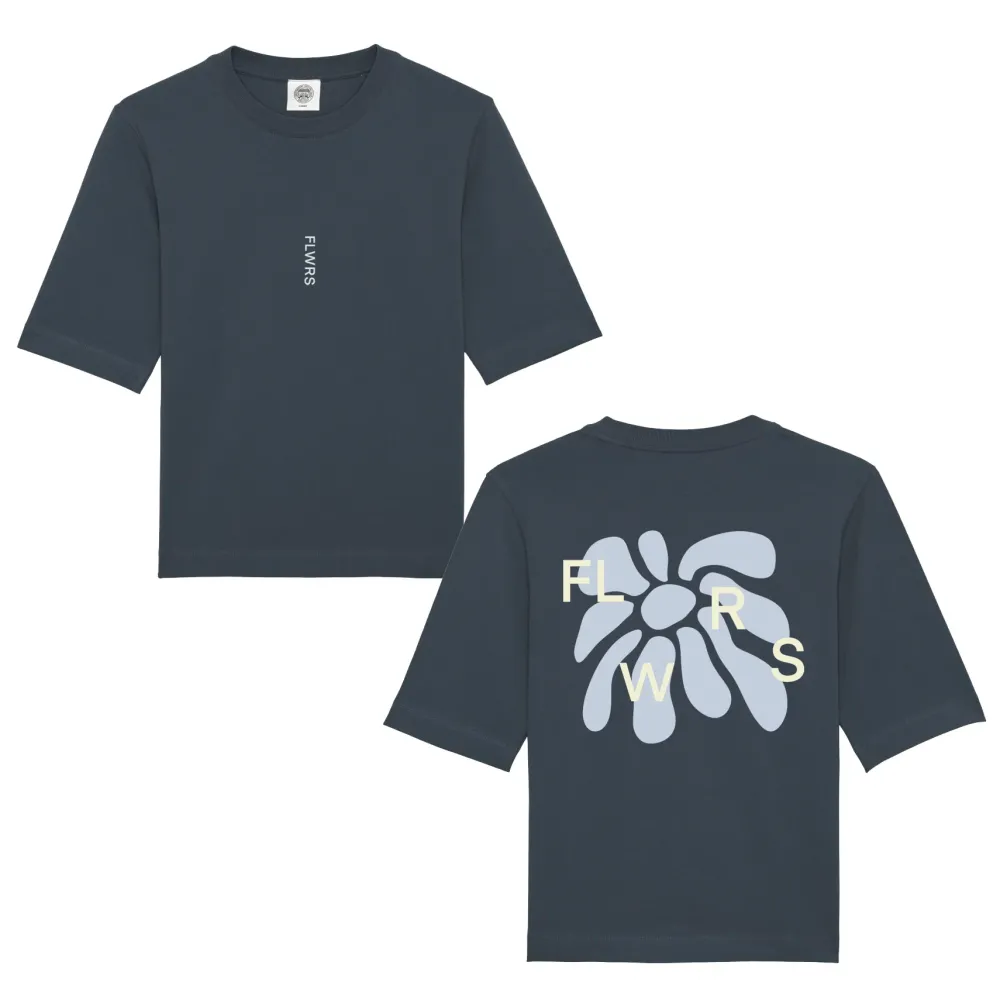 FLWRS by Chloe Hayward FLWRS Organic Boxy Tee - Ink Navy