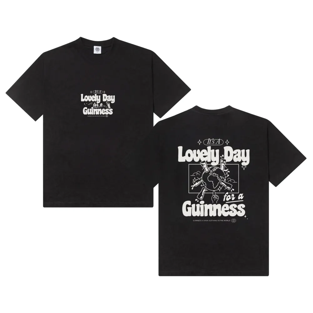 Guinness x UN:IK 'Worldwide' Tee - Black