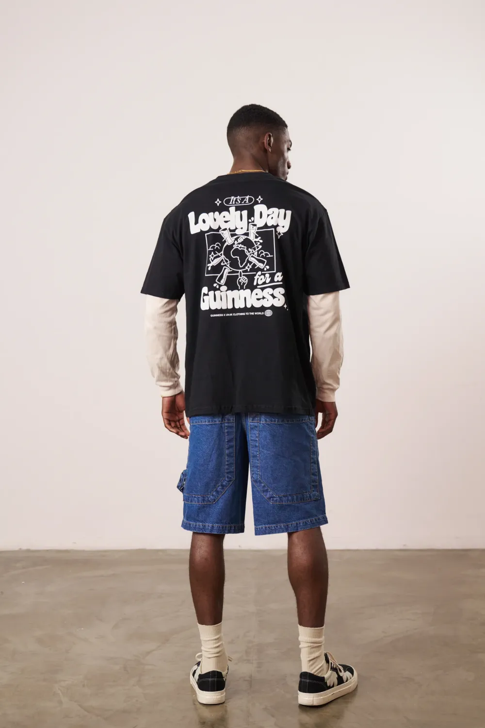 Guinness x UN:IK 'Worldwide' Tee - Black