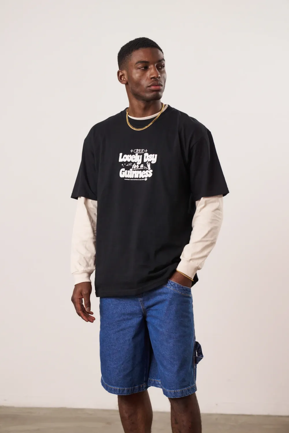 Guinness x UN:IK 'Worldwide' Tee - Black