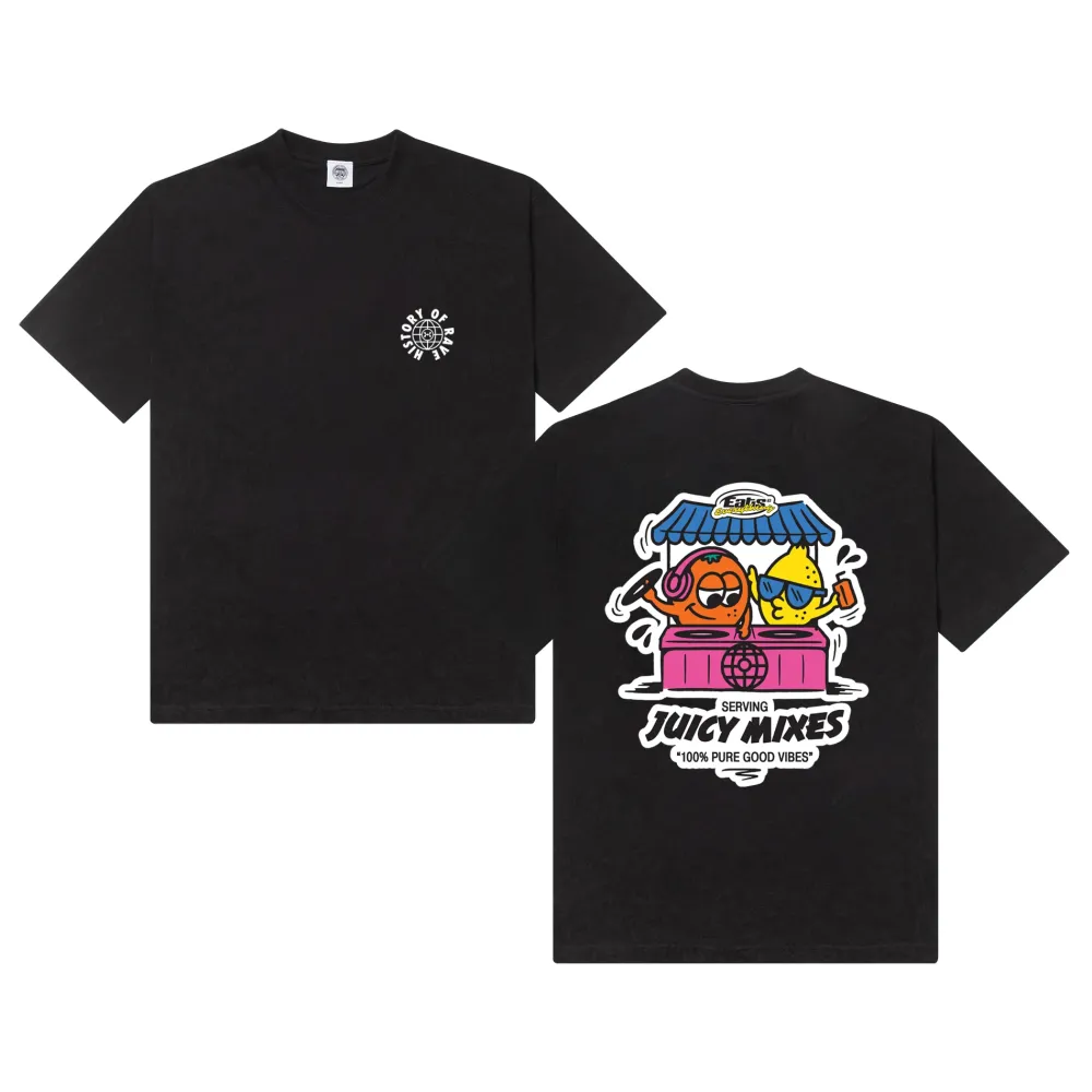 History Of Rave 'Juicy Mixes' Tee - Black