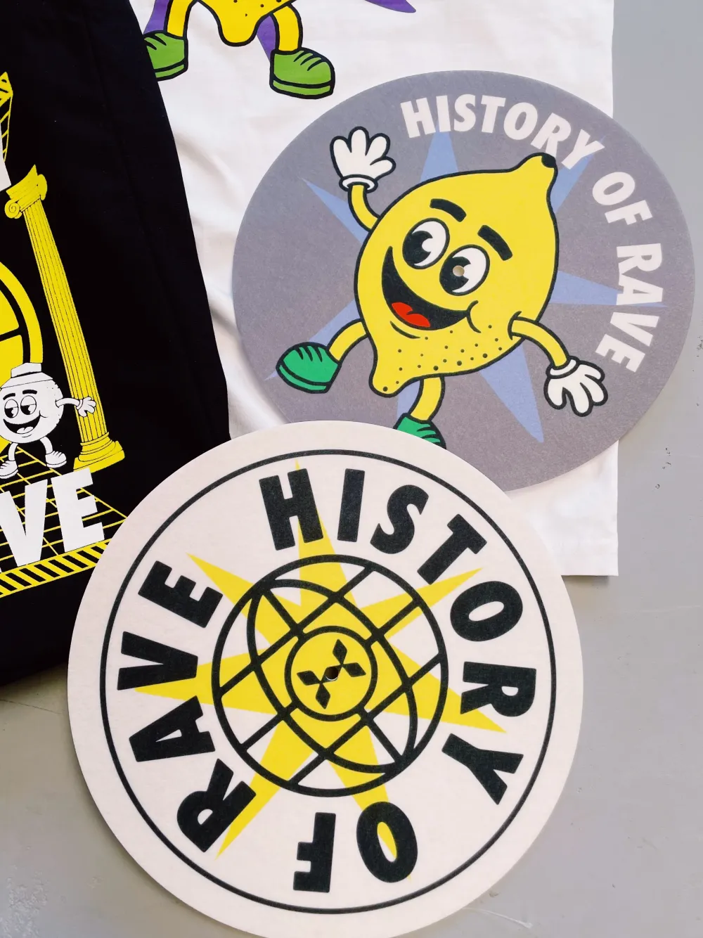 History Of Rave 'Lemon' Vinyl Slipmat