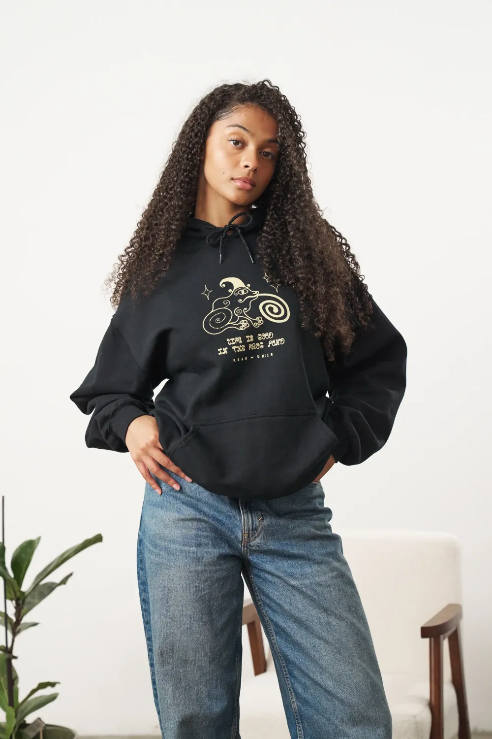KBar Design KBAR X UN:IK 'Frog Pond' Hoodie - Black