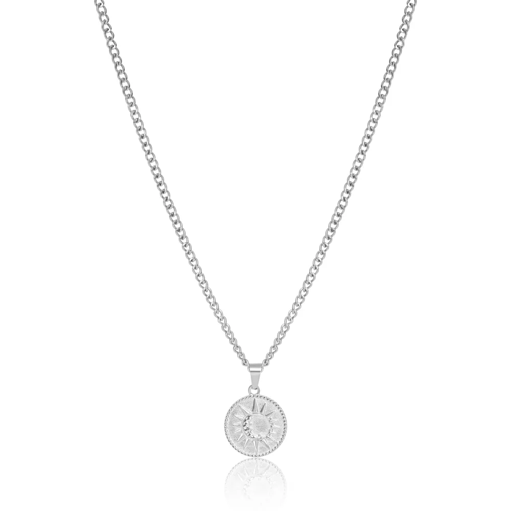UN:IK Essentials Moon Pendant Necklace - Silver / Gold
