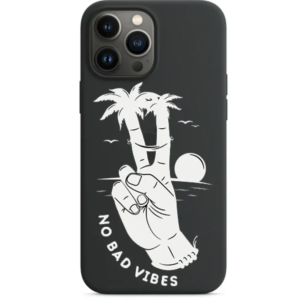 UN:IK Essentials 'No Bad Vibes' Phone Case - Black