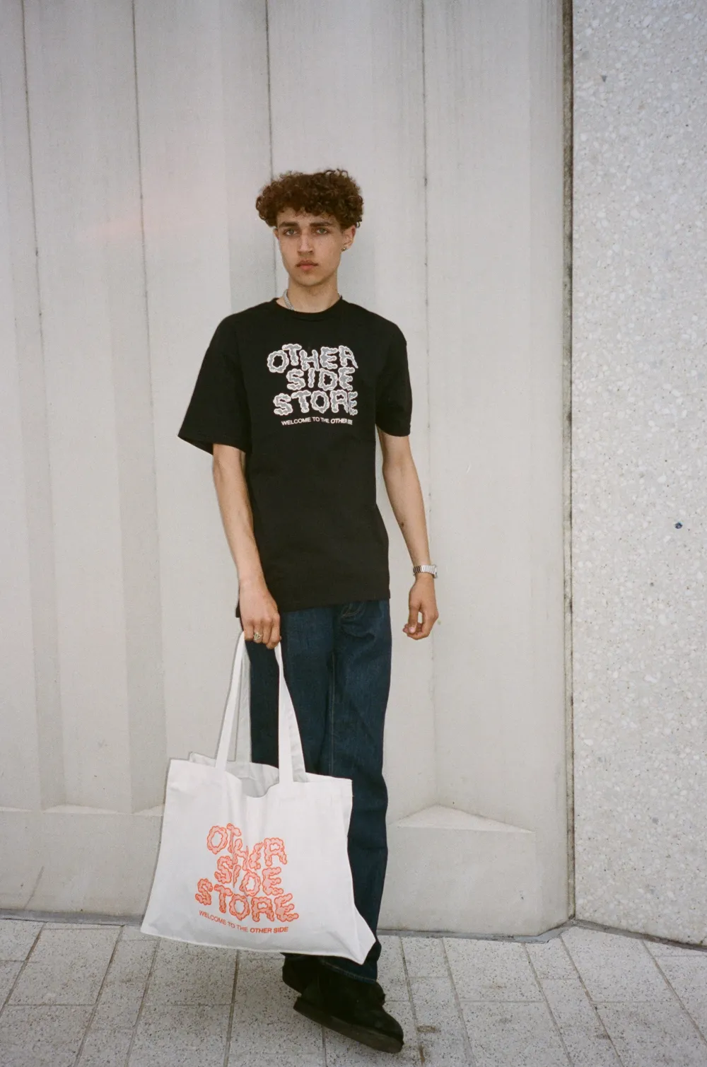 Other Side Store 'Bubble' Tee - Black