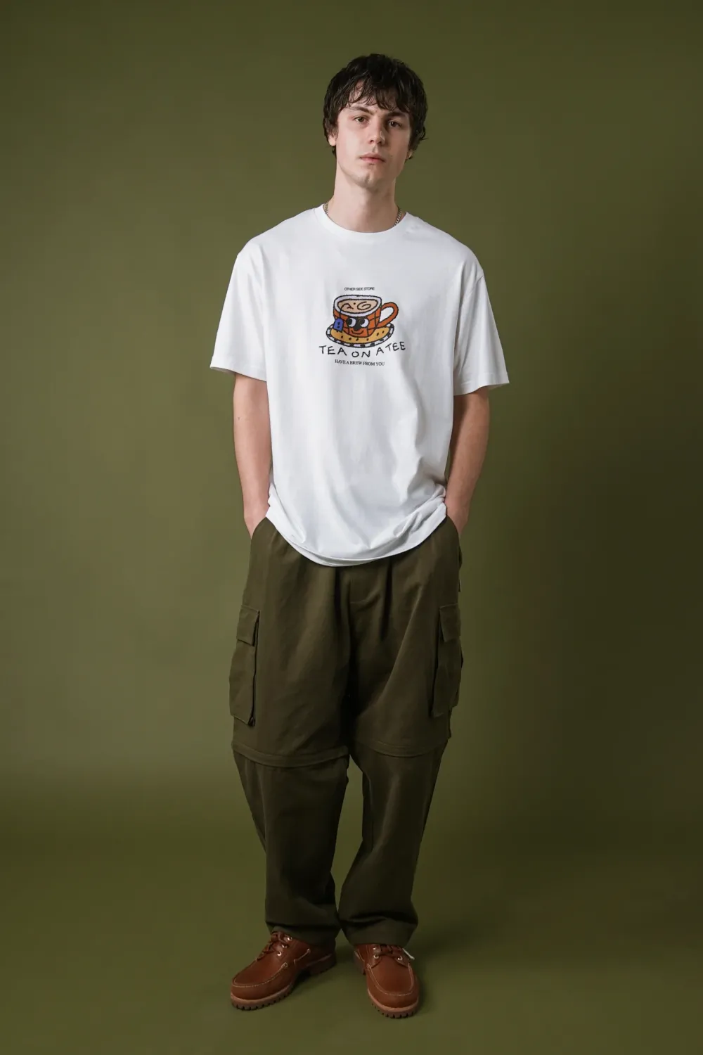 Other Side Store 'Tea on a Tee' Tee - White