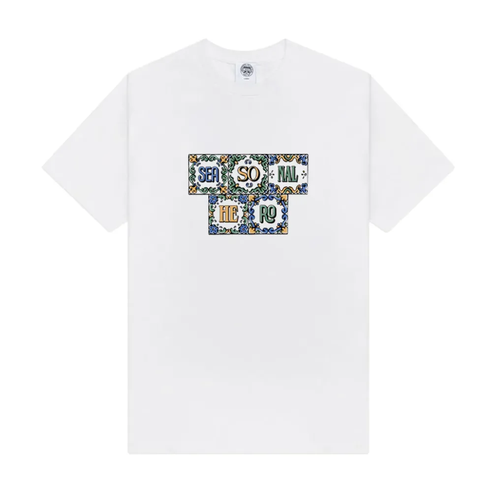 Seasonal Hero 'Mosaic' Tee - White