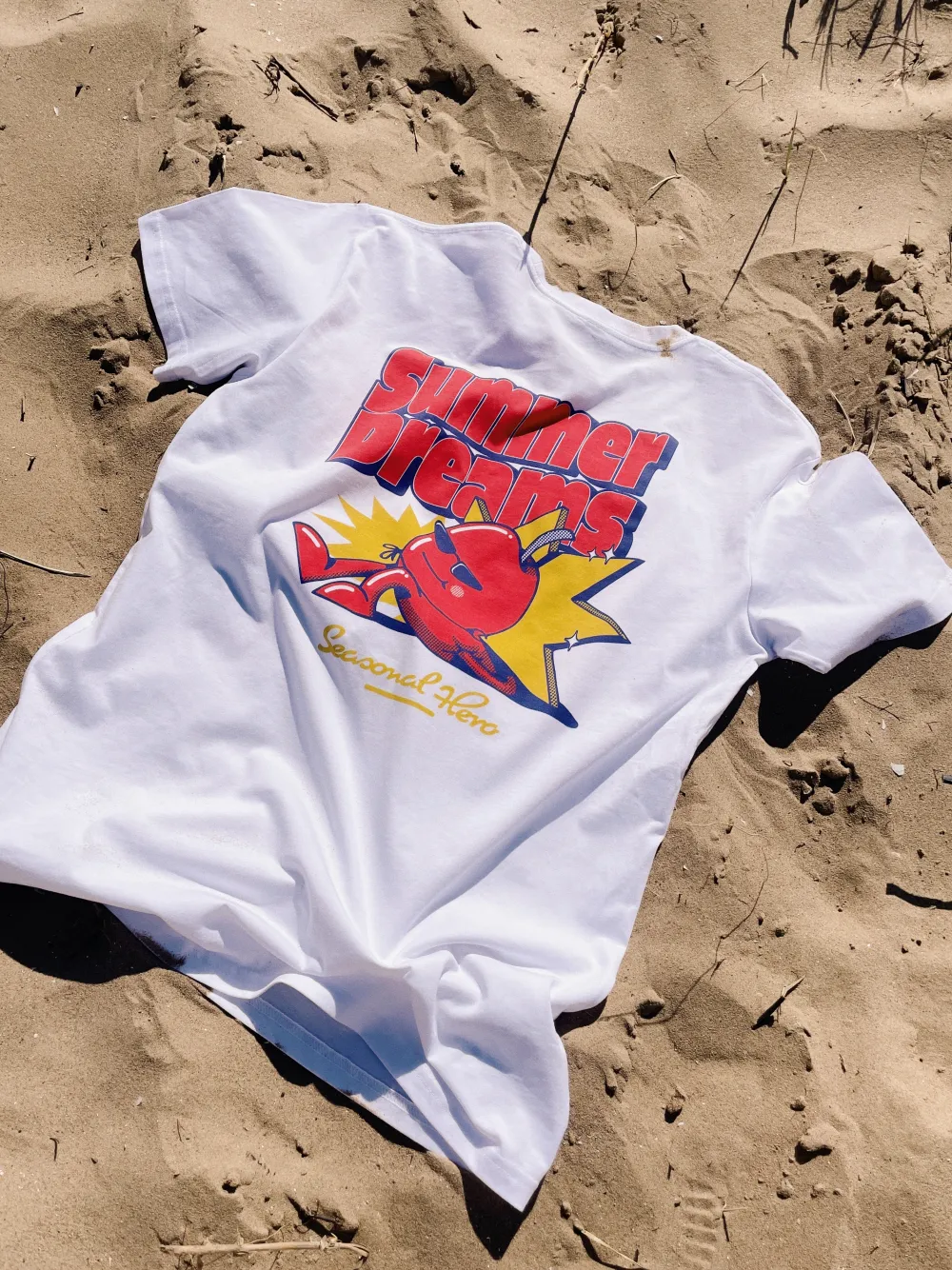 Seasonal Hero 'Summer Dreams' Tee - White