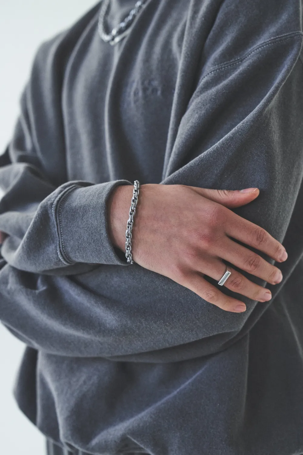 UN:IK Essentials Thick Rope Bracelet - Silver