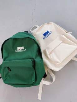 Vice 84 '1984' Embroidered Backpack - Ecru