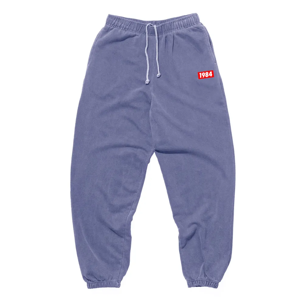 Vice 84 'Always Moving' Vintage Washed Joggers - Violet