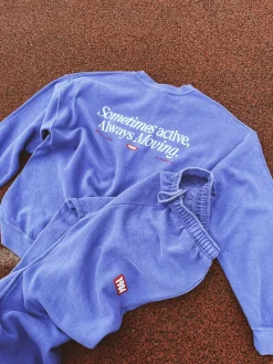 Vice 84 'Always Moving' Vintage Washed Sweater - Violet