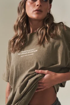 Vice 84 'Athletics' Vintage Washed Tee - Army Green
