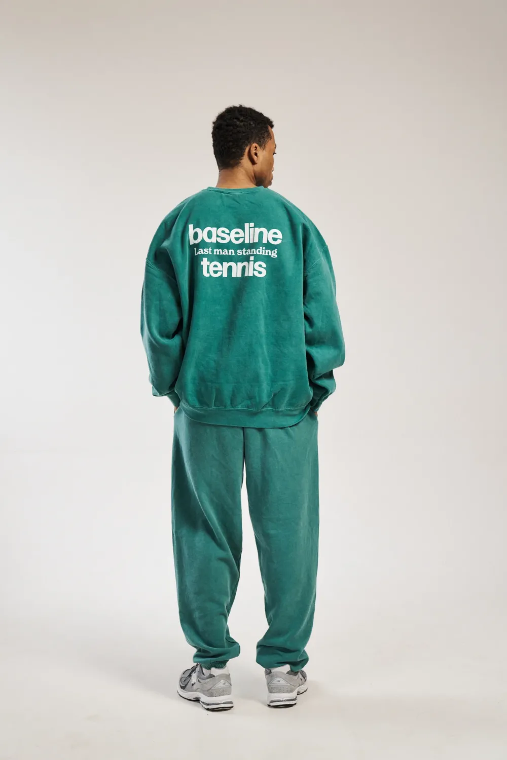 Vice 84 'Baseline' Sweater & Jogger Set - Vintage Washed Green