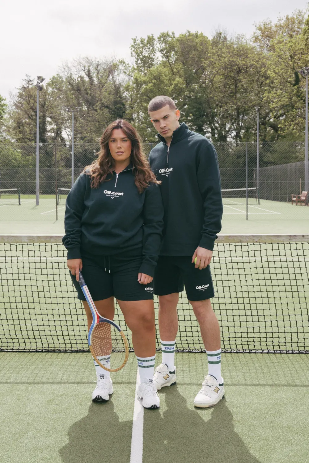 Vice 84 'Off-Court GSM' 1/4 Zip Sweater - Pine