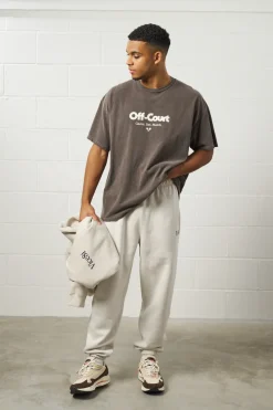 Vice 84 'Off-Court GSM' Vintage Washed Tee - Brown