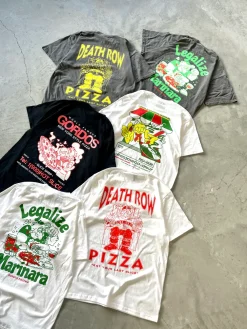 Gordos Pizzeria World Famous Gordos 'Legalize Marinara' Vintage Washed Tee - Black